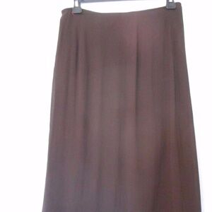 Express Dark Brown Rayon Skirt Size 7/8